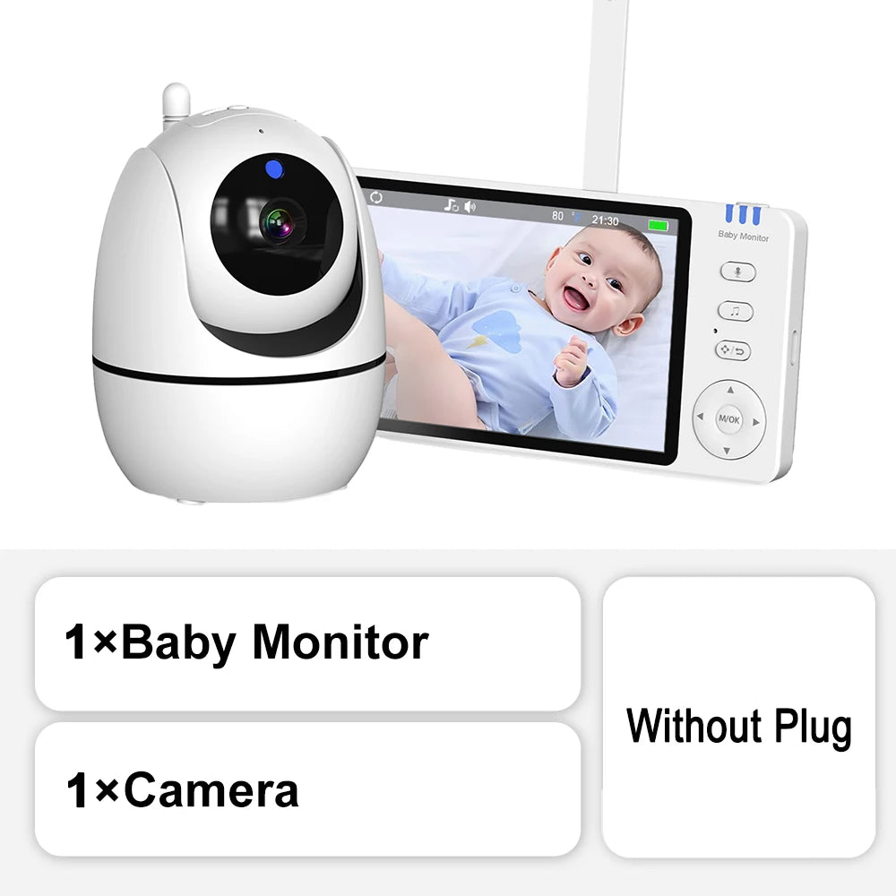 5 Inch Video Baby Monitor With Camera