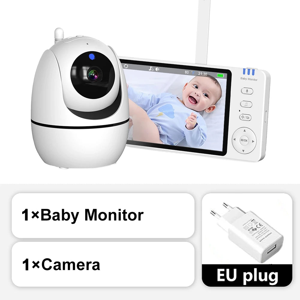 5 Inch Video Baby Monitor With Camera