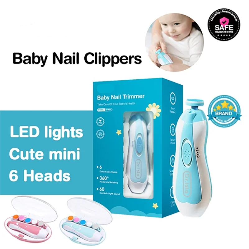Electric Baby Nail Trimmer with LED Light