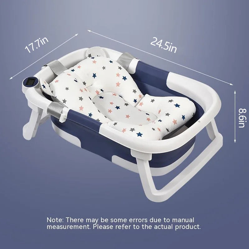 Fold Away Baby Bathtub With Thermometer