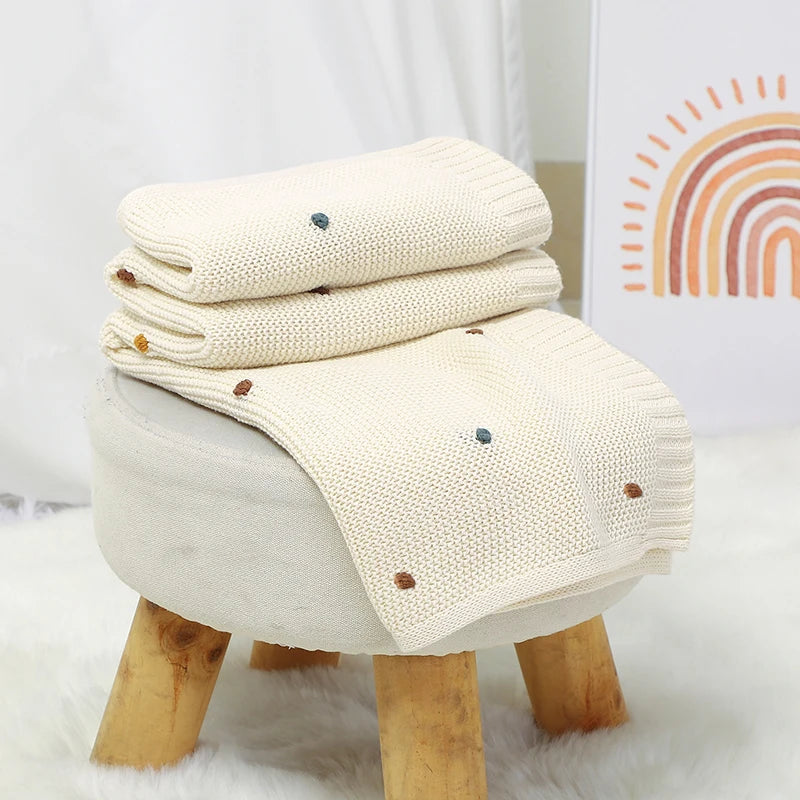 Knitted Baby Swaddle Blanket